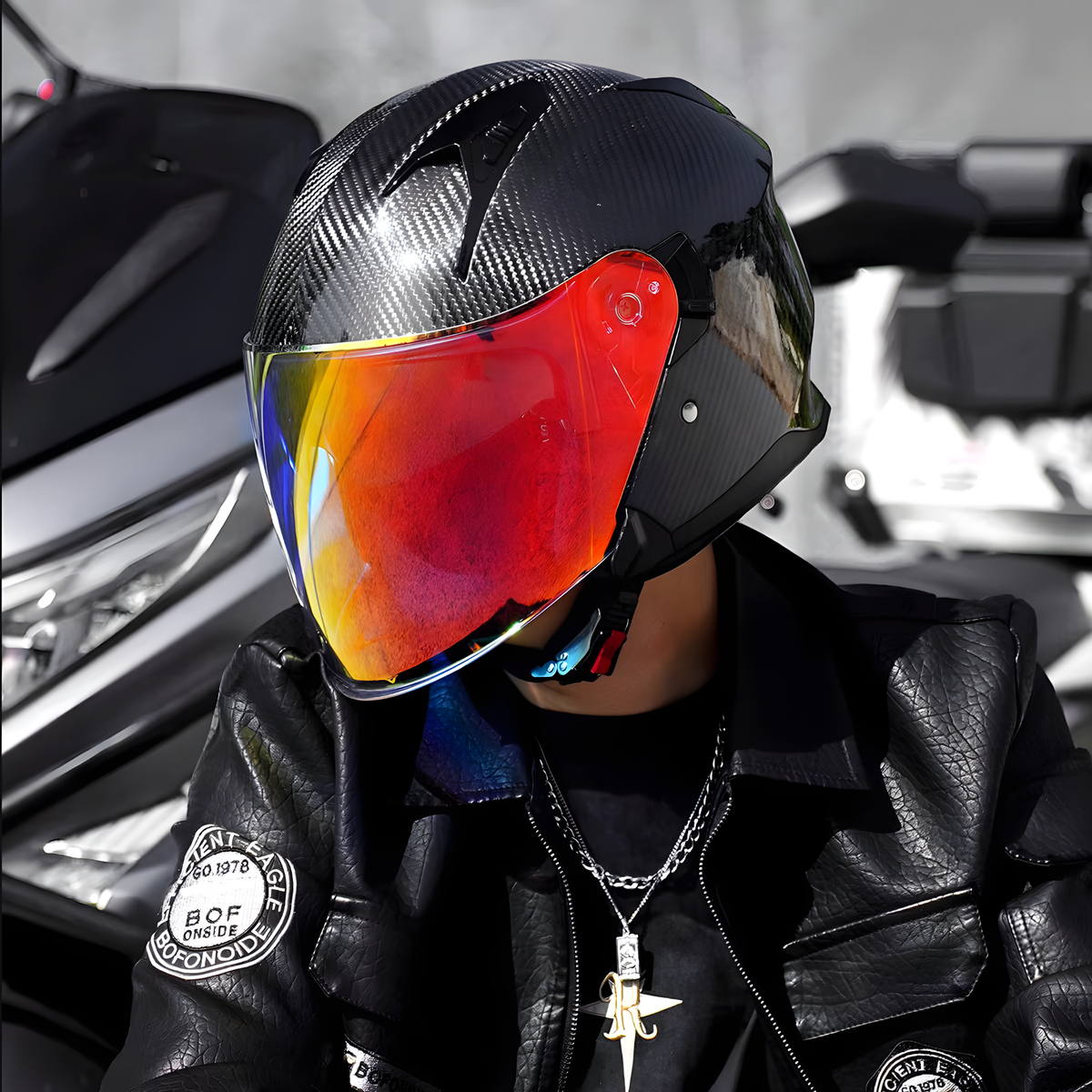 O5 Carbon Open Face Helmet - view 4