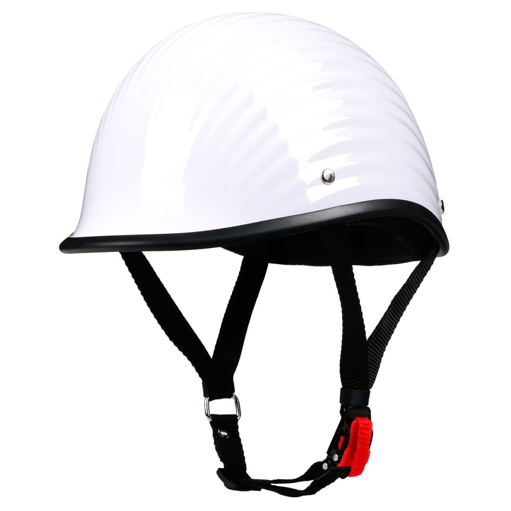 Fiber Half Helmet - White