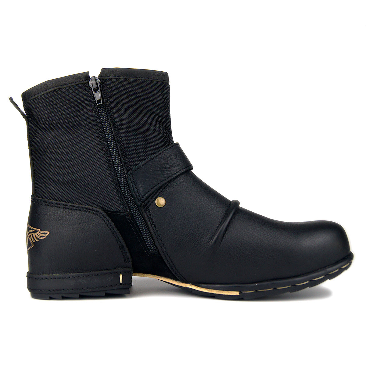 Otto's Leather Motorcycle Biker Boots - view 5