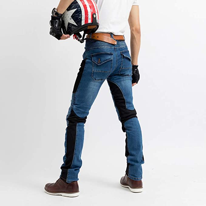 GR Motorcycle Pants Waterproof Jeans with Armor Protector Pads - view 3
