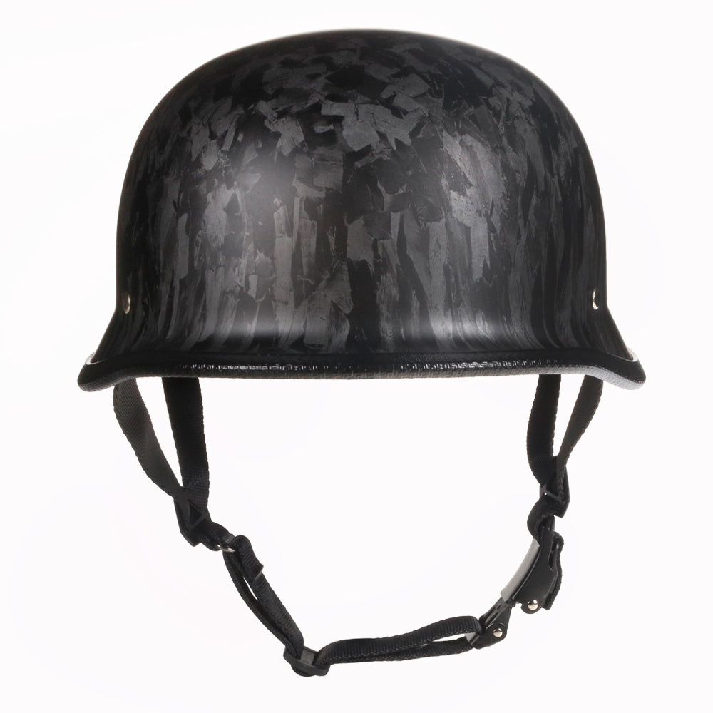 German Style Mayan Half Helmet - Matte Black - view 20