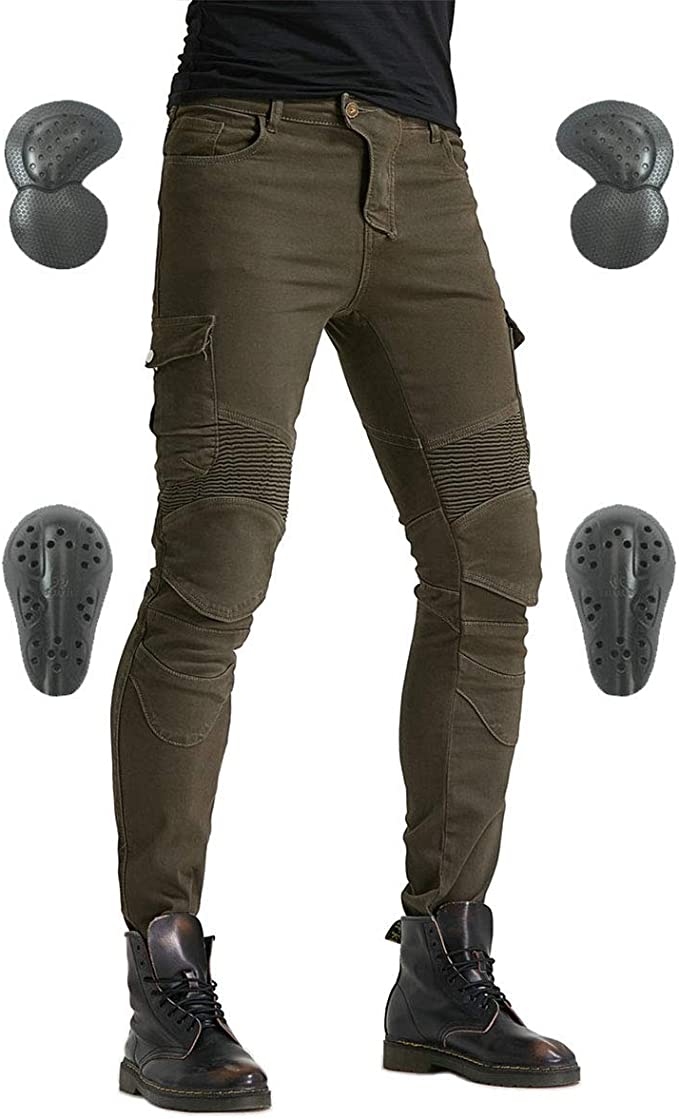 Motorcycle Riding Pants Denim Jeans Protect Pads Equipment - view 2