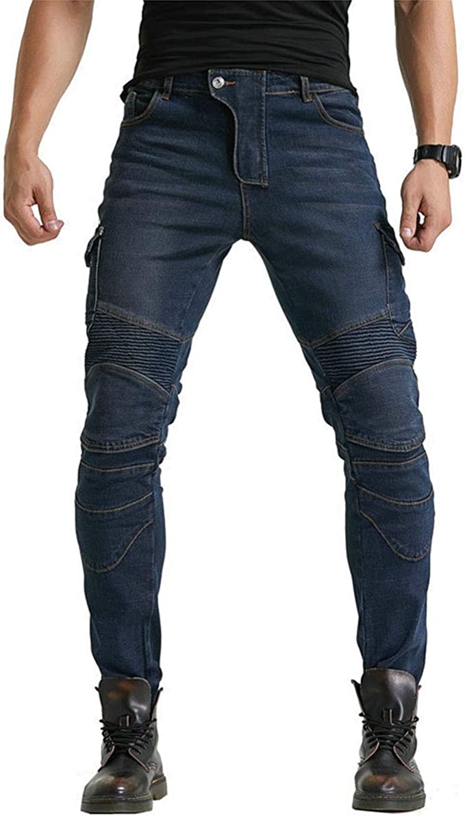 Motorcycle Riding Pants Denim Jeans Protect Pads Equipment - view 11