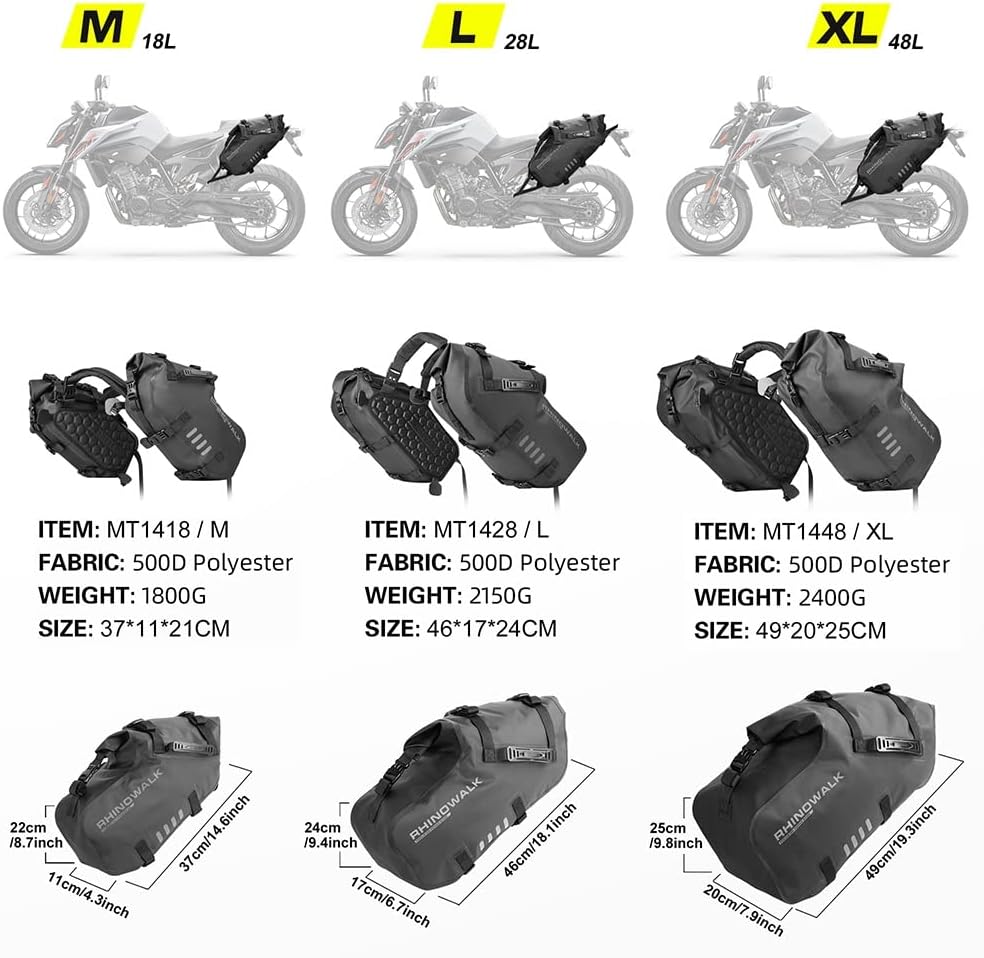 Waterproof Motorcycle Saddlebags - view 6