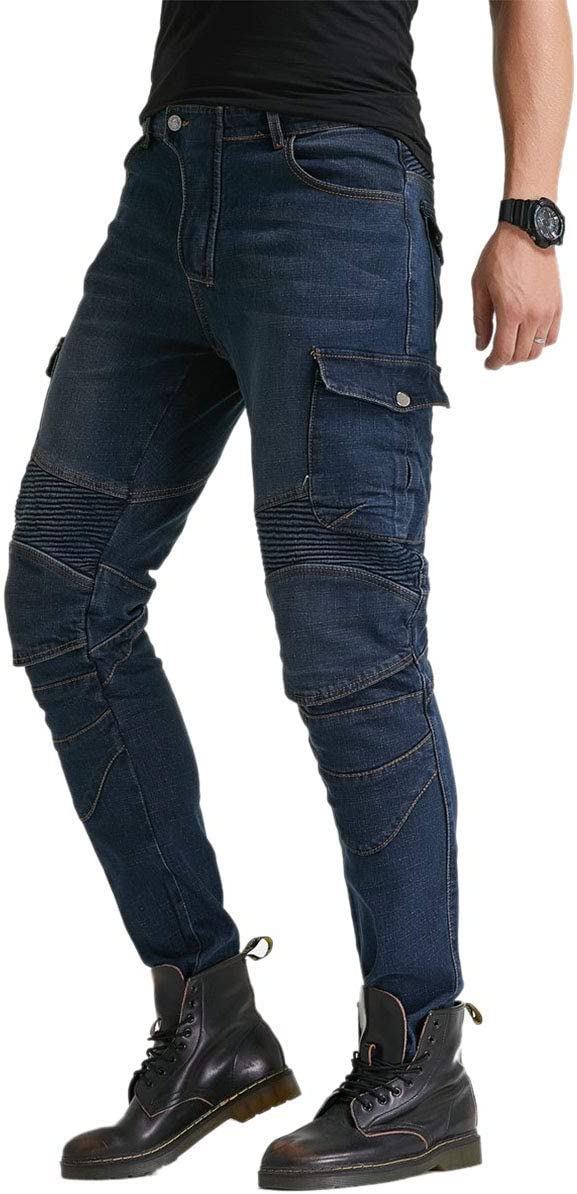 Motorcycle Riding Pants Denim Jeans Protect Pads Equipment - view 9