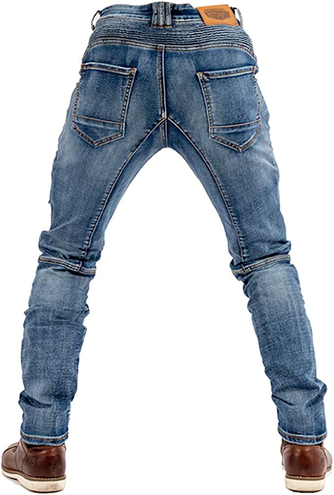 Motorcycle Riding Jeans Kevlar Motorbike Racing Pants with Removable Armored - view 5