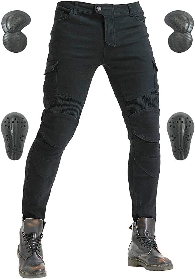Motorcycle Riding Pants Denim Jeans Protect Pads Equipment - view 8