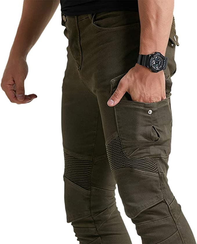 Motorcycle Riding Pants Denim Jeans Protect Pads Equipment - view 4