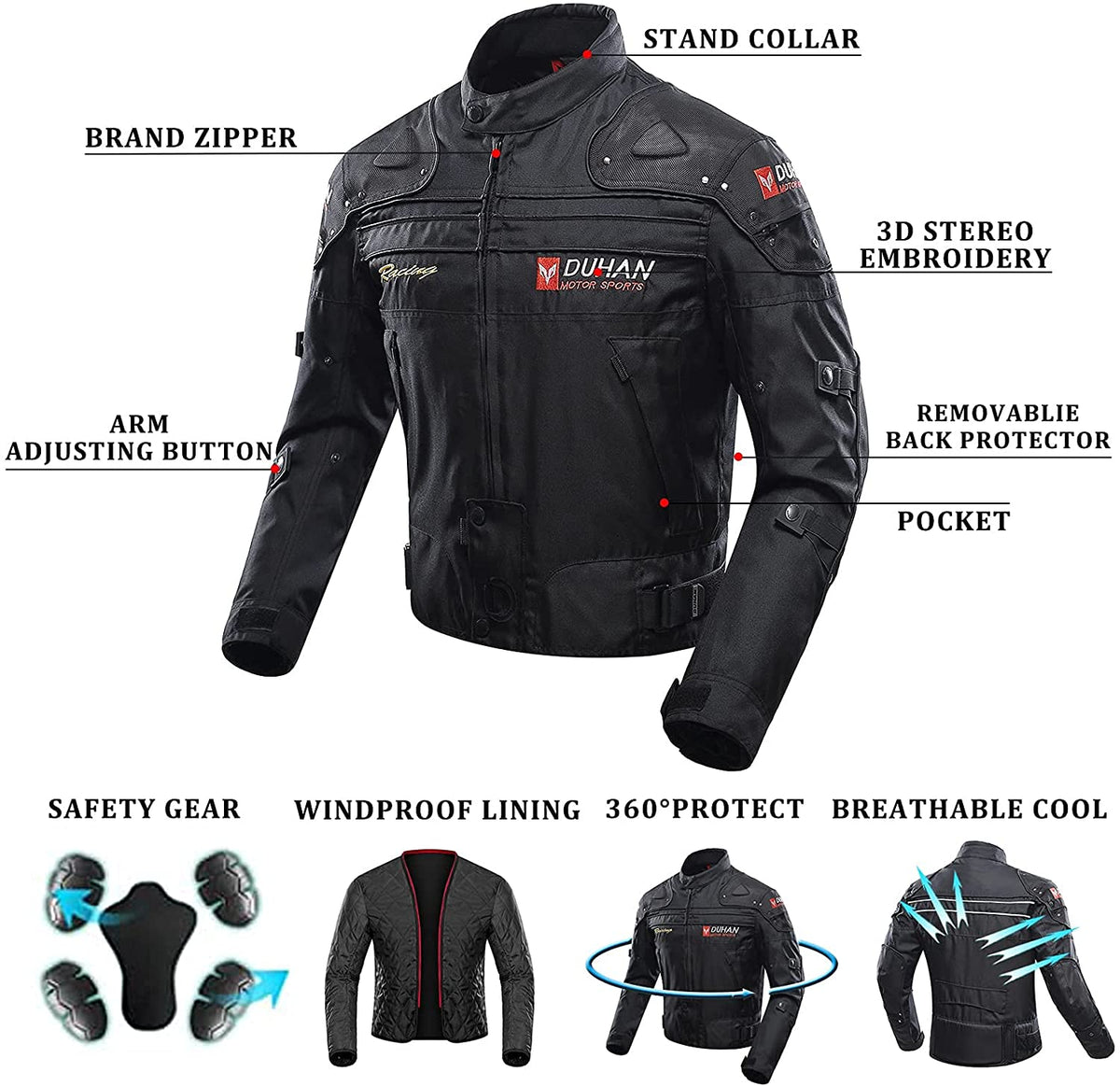 Utah Windproof Jacket - Full Body Protective - view 5