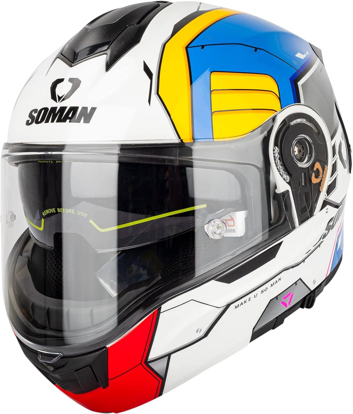 SM1 Modular Motorcycle Helmet – Dual Lens, ECE Certified - view 10
