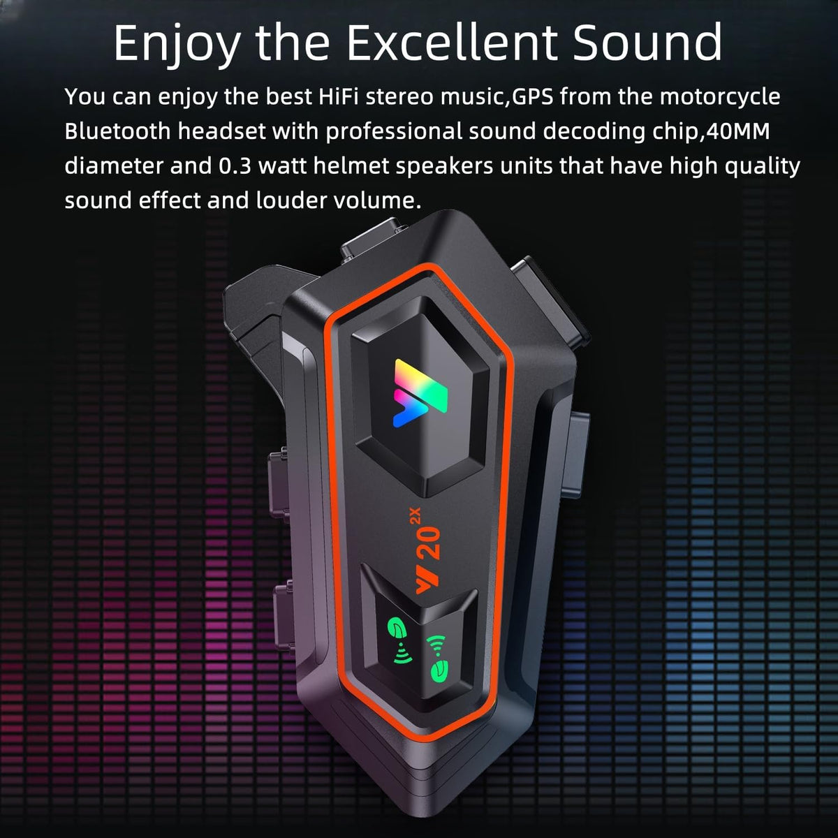 RideSound Pro R1 Bluetooth Headset - view 6