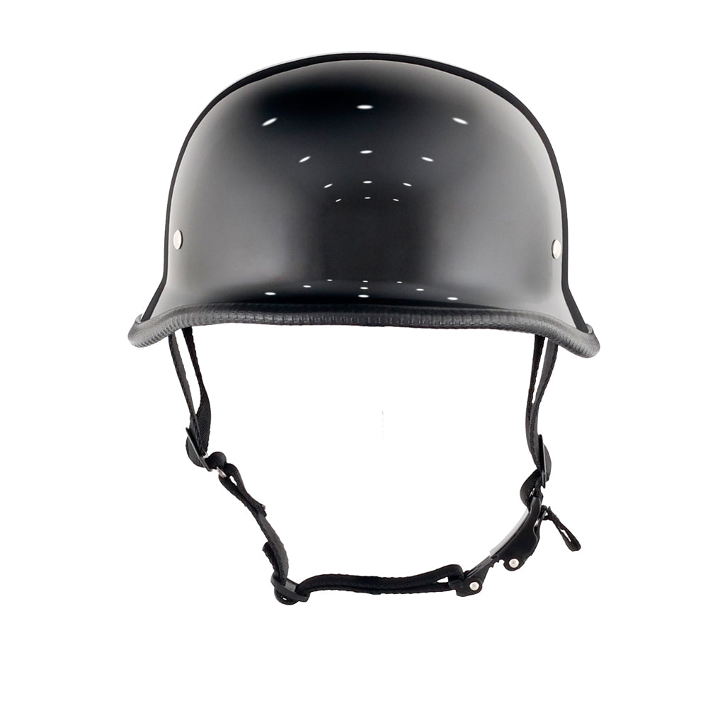 German Style Mayan Half Helmet - Gloss Black - view 5