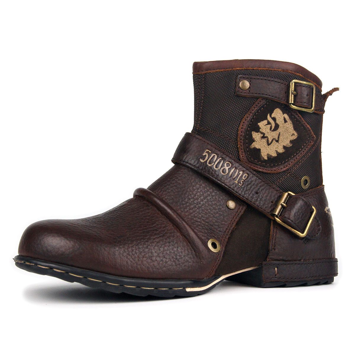 Otto's Leather Motorcycle Biker Boots - view 11
