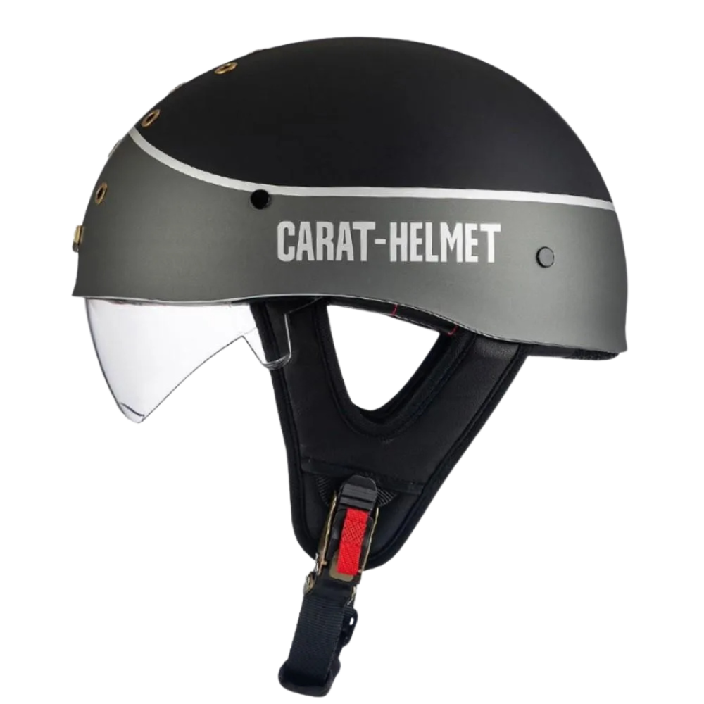 SleekShell Vintage Half Helmet with Visor - view 7