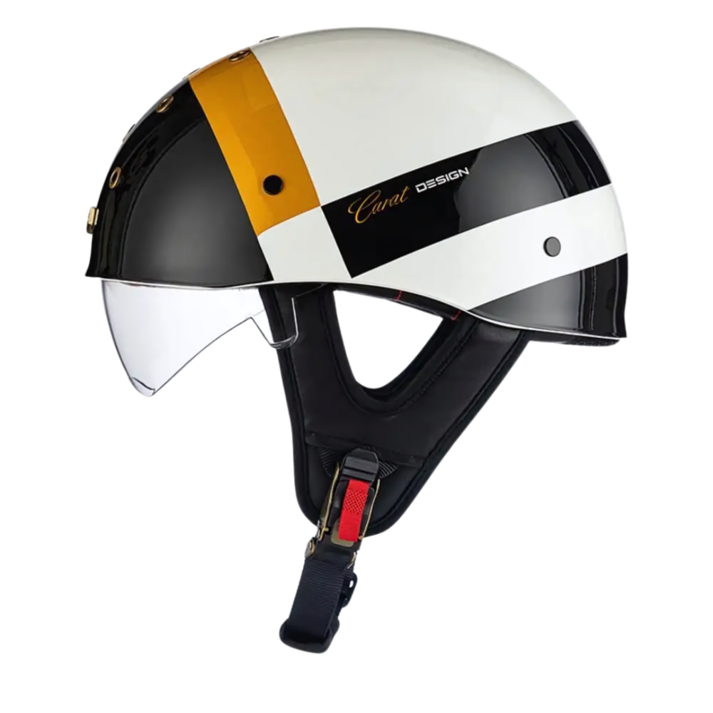 SleekShell Vintage Half Helmet with Visor - view 16