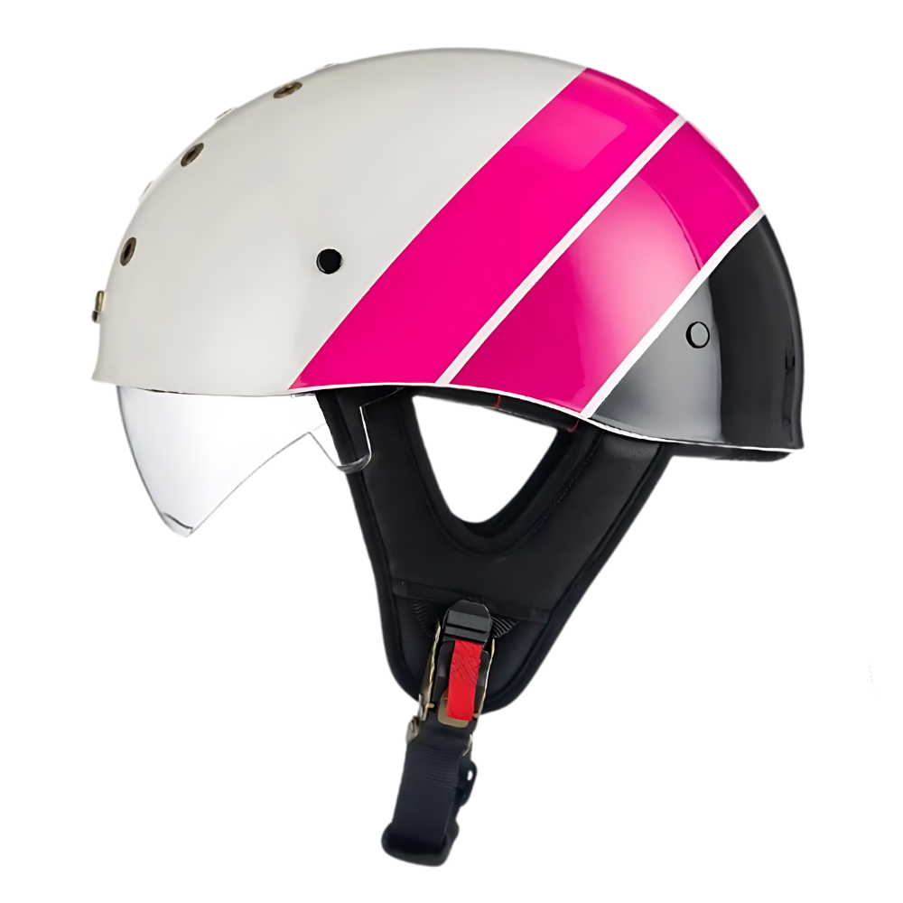 SleekShell Vintage Half Helmet with Visor - view 19