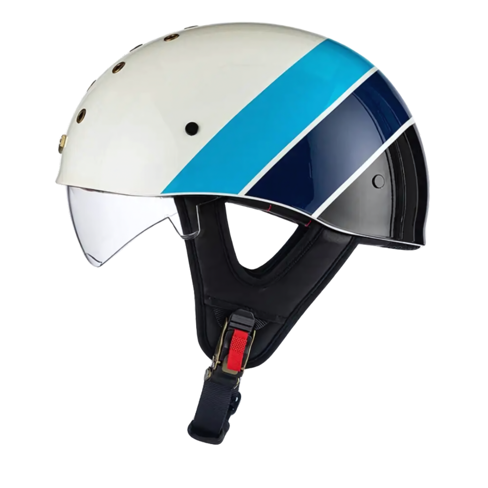 SleekShell Vintage Half Helmet with Visor - view 14