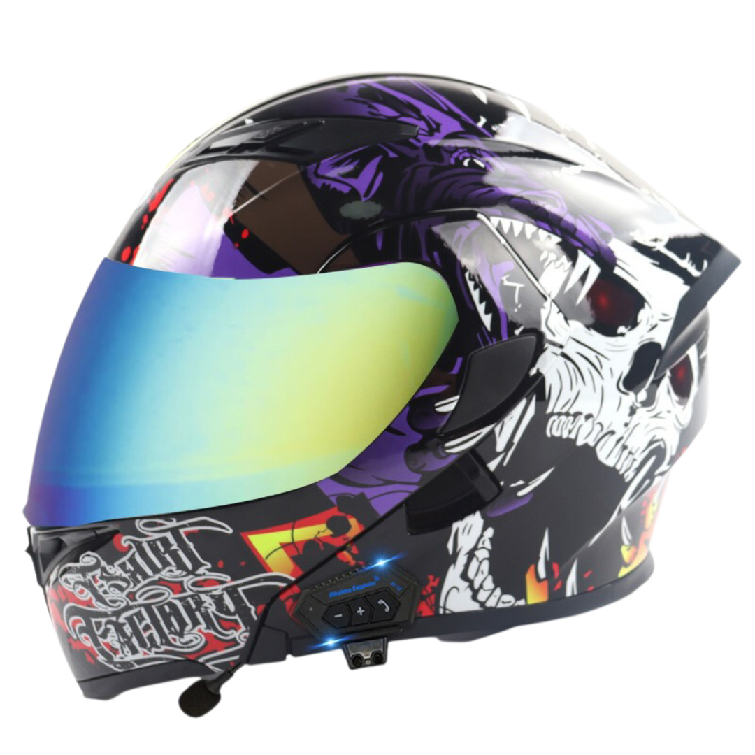 K1 Colored Modular Helmet - Bluetooth Headset - view 5