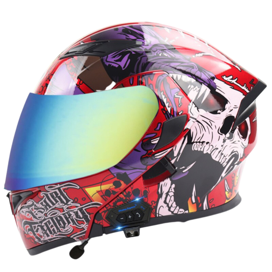 K1 Colored Modular Helmet - Bluetooth Headset - view 3