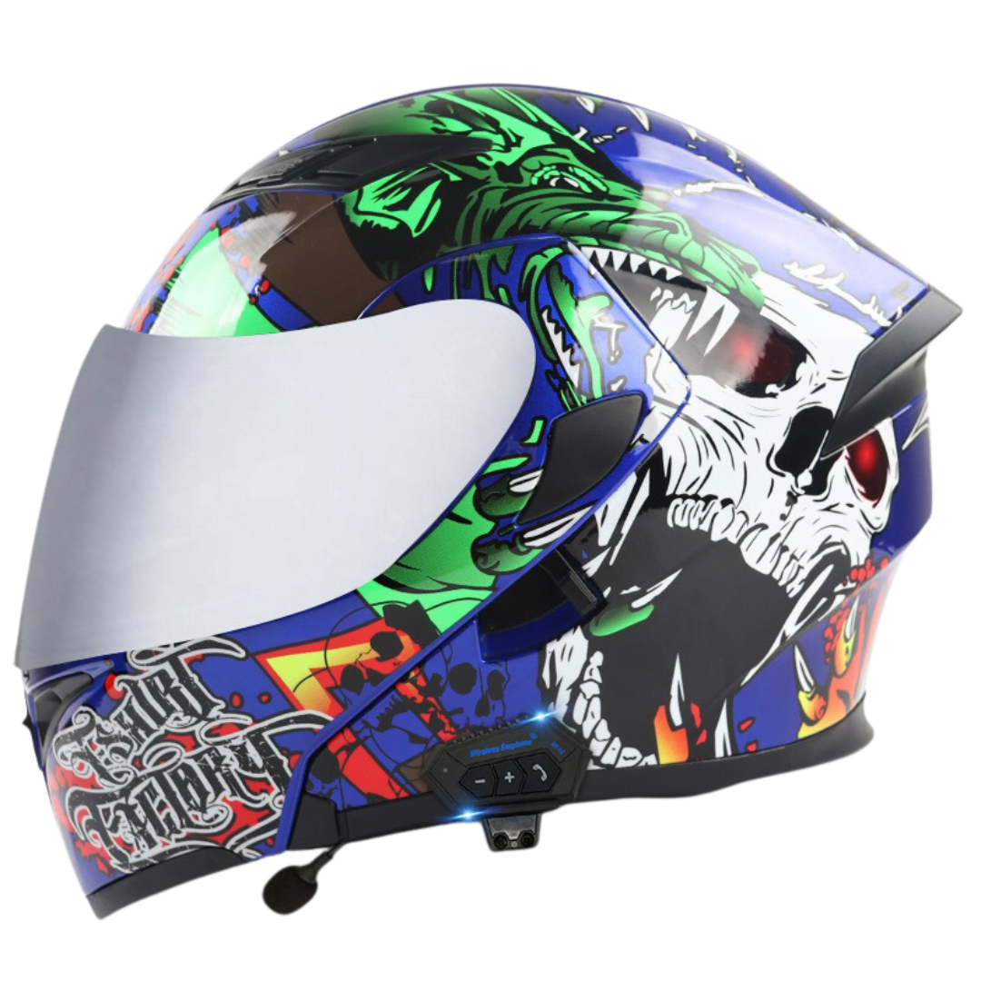K1 Colored Modular Helmet - Bluetooth Headset - view 11