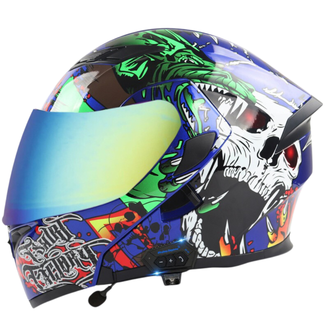 K1 Colored Modular Helmet - Bluetooth Headset - view 14