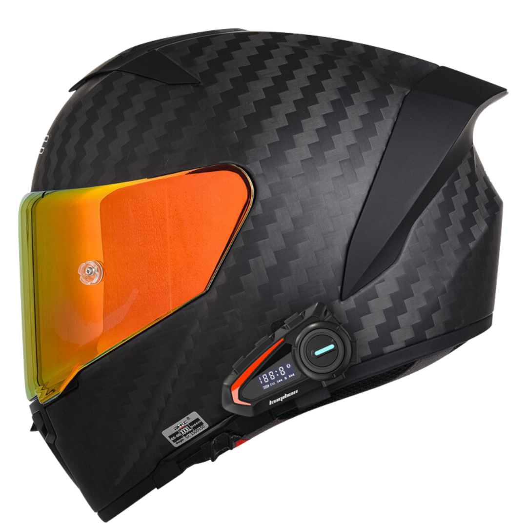 K3 Carbon Fiber Helmet - Bluetooth Headset - view 14