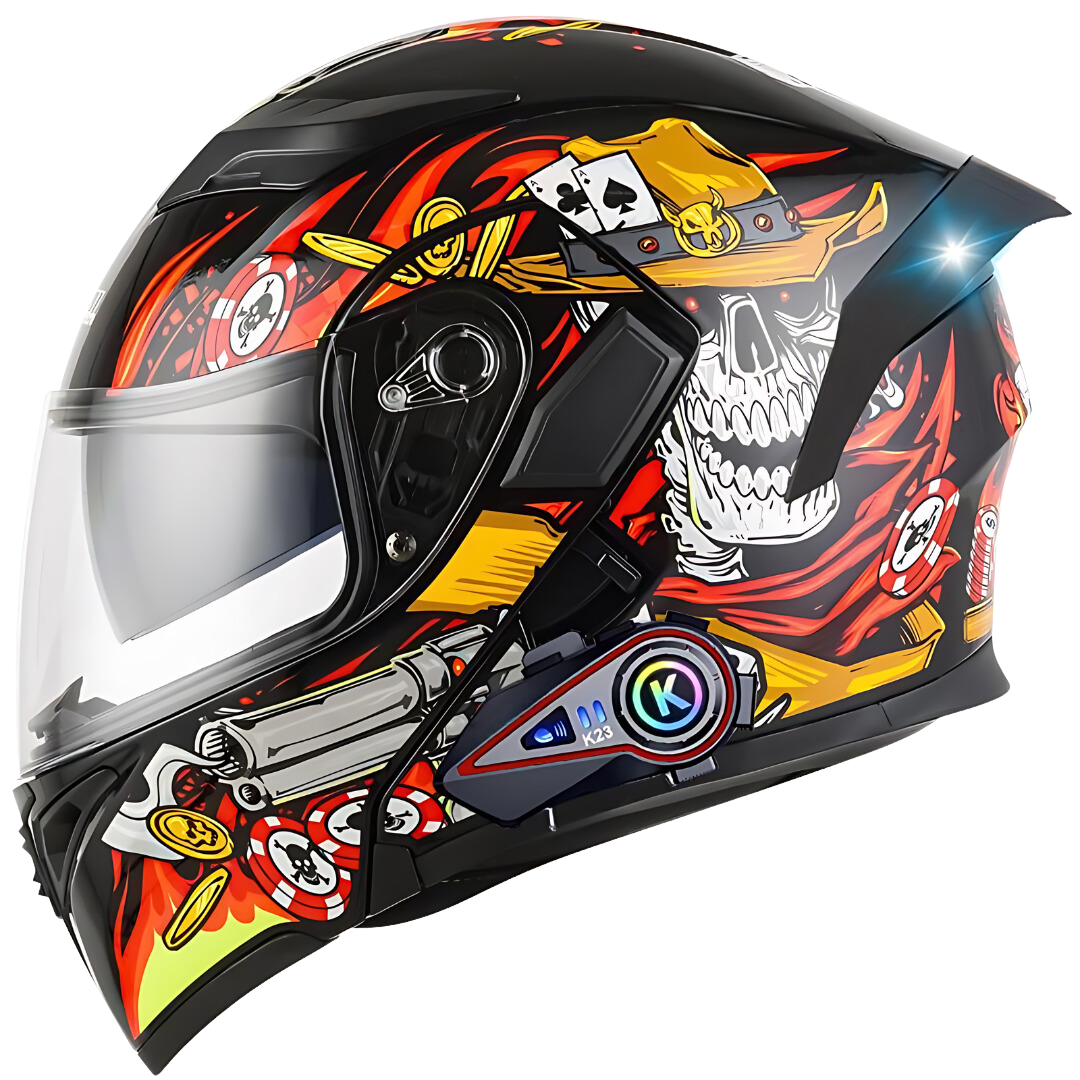 R6s Modular Helmet with Intercom Bluetooth Headset - view 16