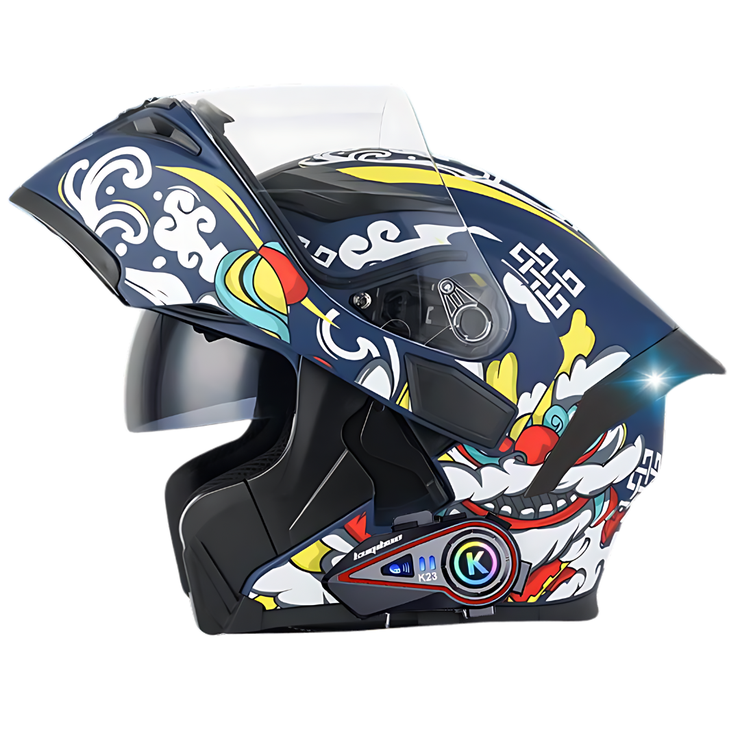 R6s Modular Helmet with Intercom Bluetooth Headset - view 2