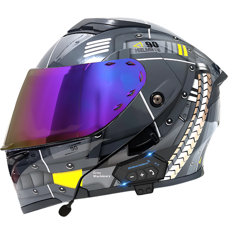 K1 Colored Modular Helmet - Bluetooth Headset - view 27