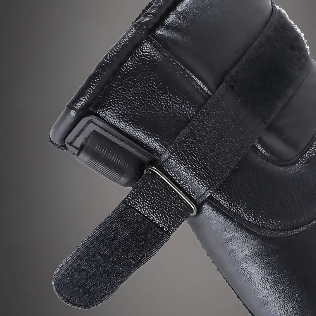 Leather USB Heated Winter Gloves - Touchscreen - view 6
