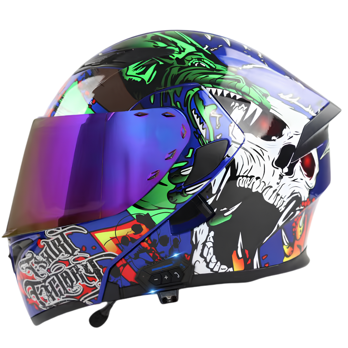 K1 Colored Modular Helmet - Bluetooth Headset - view 15