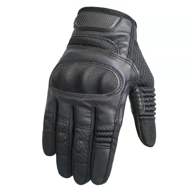 Motorcycle Retro Leather Gloves - view 2