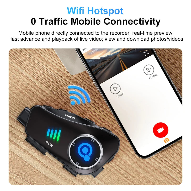 SafeRide Elite Intercom Bluetooth Camera - view 5