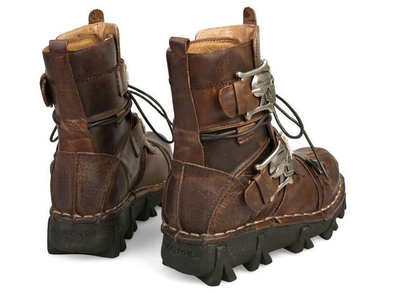 Leather Skull Boots Gothic Punk - view 11