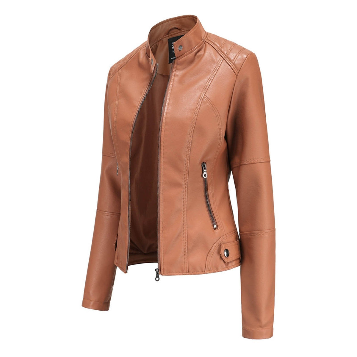 Women's Chopper Biker Leather Jacket - view 6