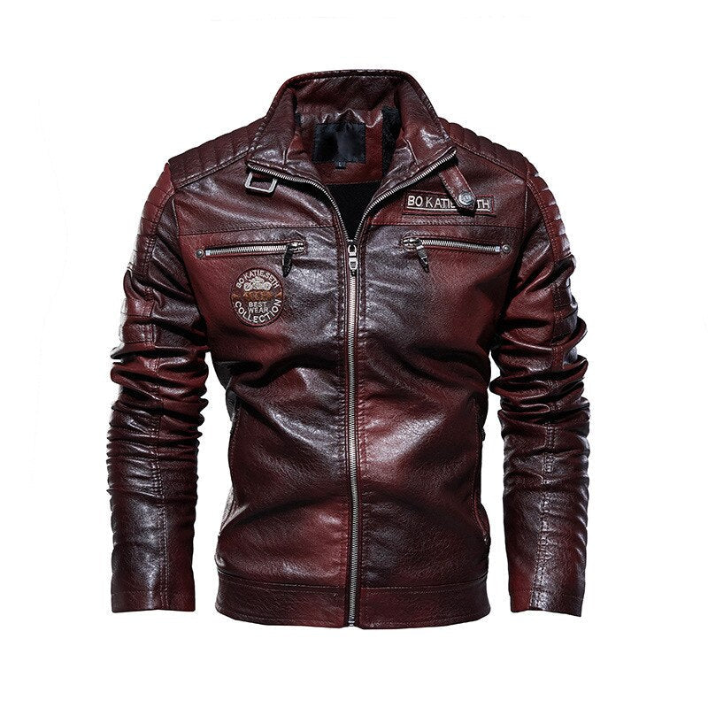 Classic Men's Leather Jacket - view 2