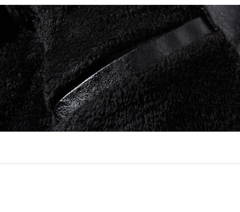 Classic Men's Leather Jacket - view 5