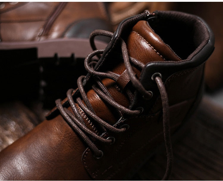 Motorcycle Trainer Men's Biker Boots - view 14