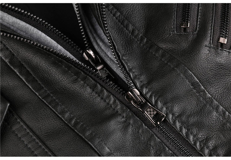Men's Leather Daytona Biker Jacket - view 9