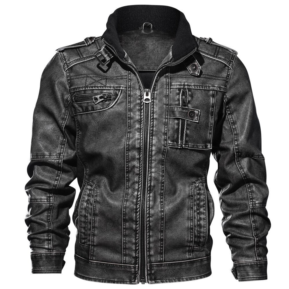 Street Biker Leather Jacket - view 2