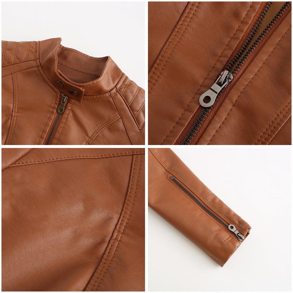 Women's Motorcycle Leather Jacket - view 10