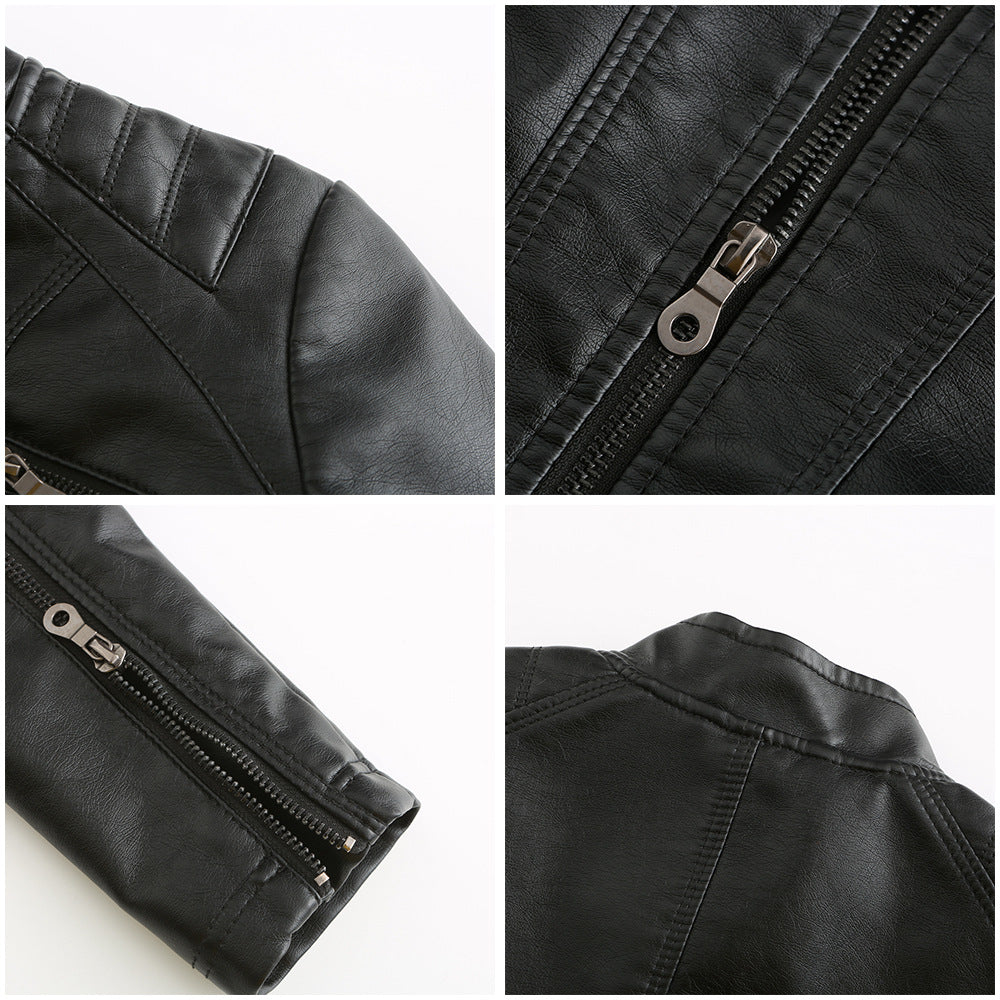 Women's Motorcycle Leather Jacket - view 16