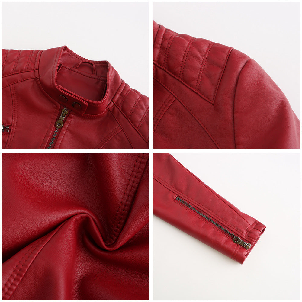 Women's Motorcycle Leather Jacket - view 27