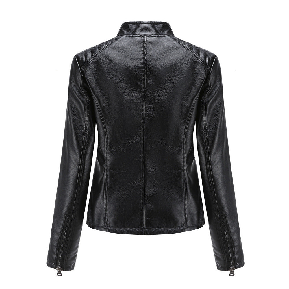 Women's Motorcycle Leather Jacket - view 24