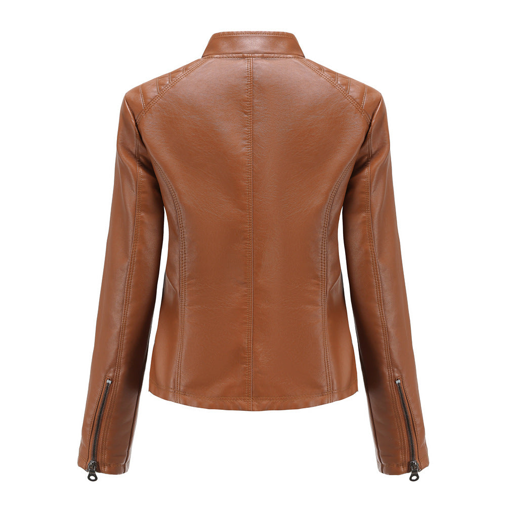 Women's Motorcycle Leather Jacket - view 8