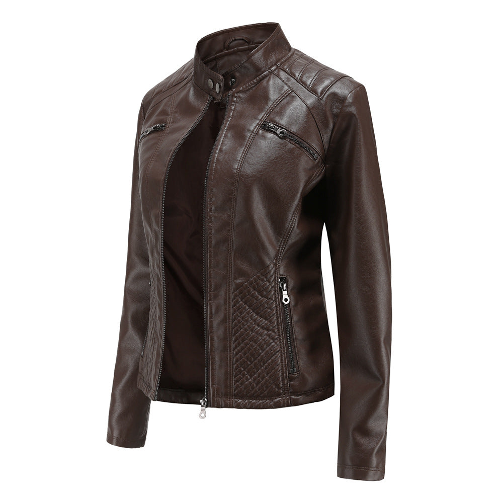 Women's Motorcycle Leather Jacket - view 21