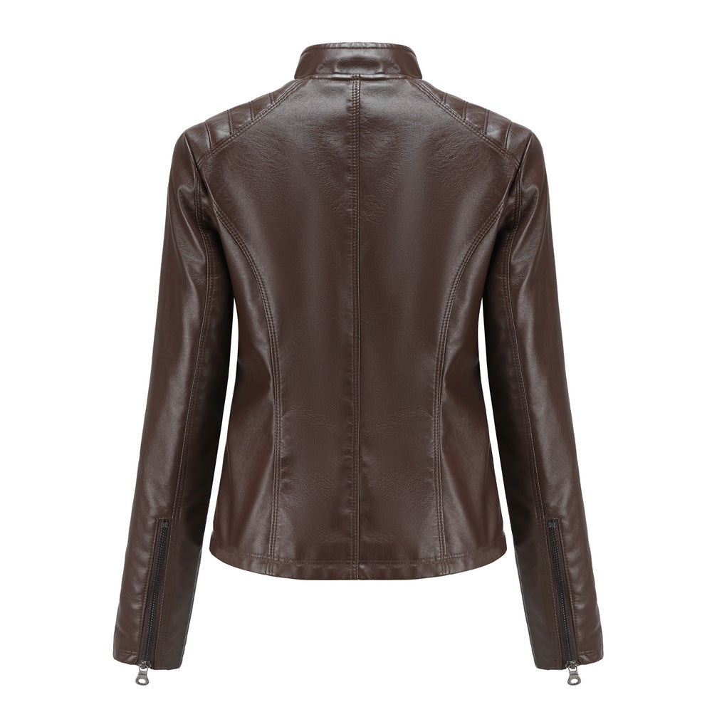 Women's Motorcycle Leather Jacket - view 19