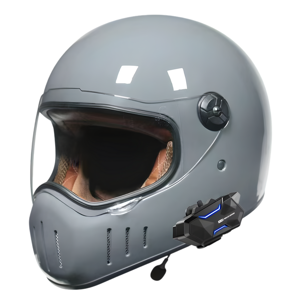 X1 Retro Helmet – Bluetooth Intercom (2–8 Riders)