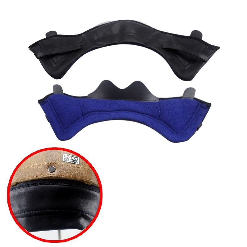 Retro Leather Half Helmet - Retractable Visor - view 3
