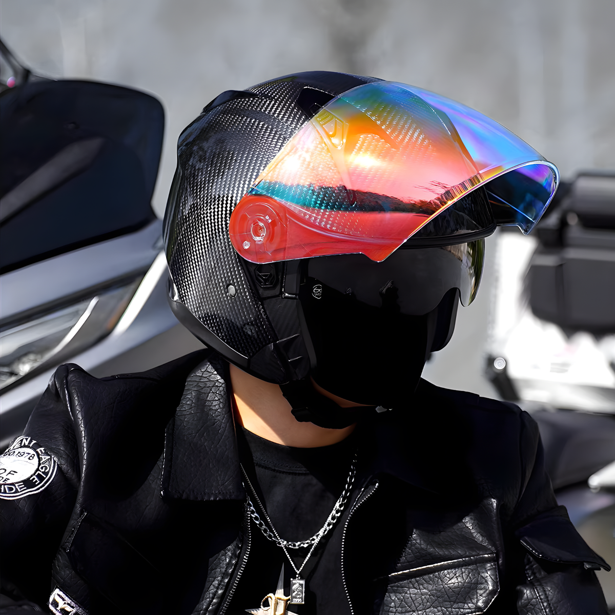 O5 Carbon Open Face Helmet - view 3